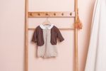 [BEBELOUTE] Bebe  Cardigan (Brown), Daily Look, Spring, Fall Fashion for Infant and Toddler,  Cotton 100% _ Made in KOREA
